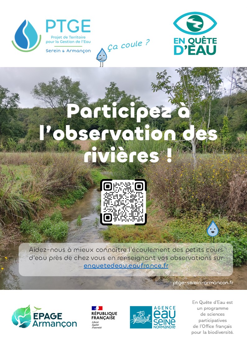 Participez à l'observation des petits cours d'eau !